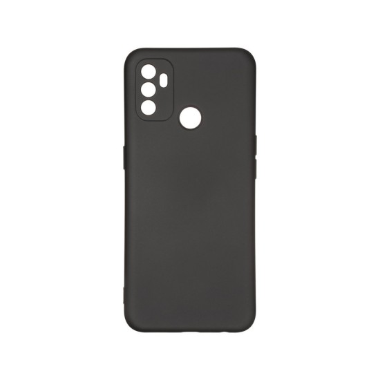 Silicone Case with Camera Shield for Oppo A53 Black